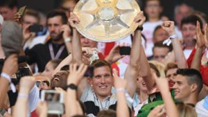 Im Jahr 2017 hat Hannes Wolf mit dem VfB Stuttgart den Aufstieg in die Bundesliga gefeiert. Foto: Getty