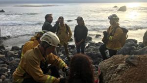 Die Frau überlebte, weil sie Wasser aus einem Bach in der Nähe trank. Rettungskräfte brachten sie ins Krankenhaus. Foto: Monterey County, Calif., Sheriff
