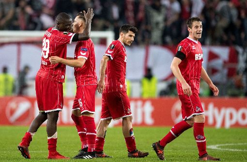 Der 1. FC Köln hat Arsenal London in der Europa League mit 1:0 besiegt. Foto: dpa