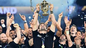 Freude beim neuen und alten Rugby-Weltmeister Neuseeland. Foto:  