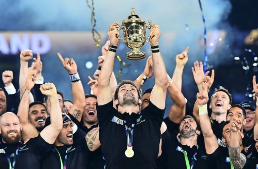 Freude beim neuen und alten Rugby-Weltmeister Neuseeland. Foto:  