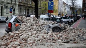 Ein schweres Erdbeben hat am Sonntag die kroatische Hauptstadt Zagreb heimgesucht. Foto: AFP/DAMIR SENCAR
