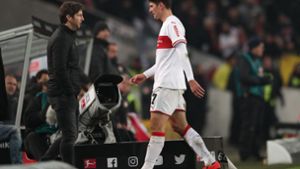 Mario Gomez sah gegen den SC Freiburg die Gelb-Rote-Karte. Foto: Bongarts