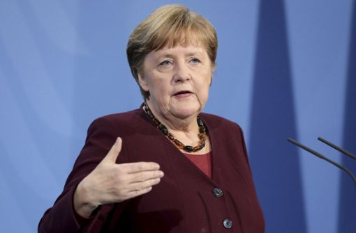 Angela Merkel macht der Bevölkerung vor dem Bund-Länder-Treffen am Montag keine großen Hoffnungen. Foto: dpa/Michael Sohn