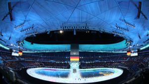 „Peking eröffnet die Machtspiele“, schreibt etwa die italienische Zeitung „La Repubblica“ zum Start der Olympischen Spiele. Foto: dpa/Yang Lei
