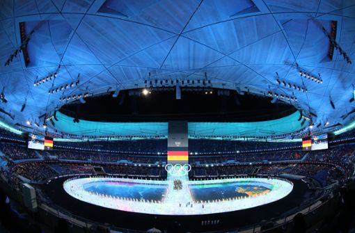 „Peking eröffnet die Machtspiele“, schreibt etwa die italienische Zeitung „La Repubblica“ zum Start der Olympischen Spiele. Foto: dpa/Yang Lei