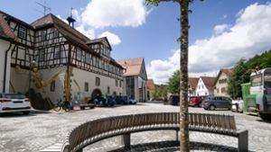 Die Ortsmitte von Mönsheim soll neu gestaltet werden. Im Haushalt für 2024 sind dafür 200 000 Euro vorgesehen. Foto: Simon Granville