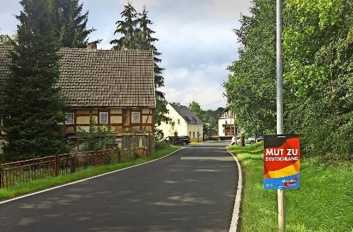 Im sächsischen Dorfchemnitz haben 47,4 Prozent der Wähler die AfD gewählt. Foto: Dunte