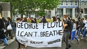 Erinnerung  an den getöteten US-Amerikaner George Floyd: die zweite Demo der Black Community Foundation in Stuttgart. Foto: Lichtgut/Ferdinando Iannone