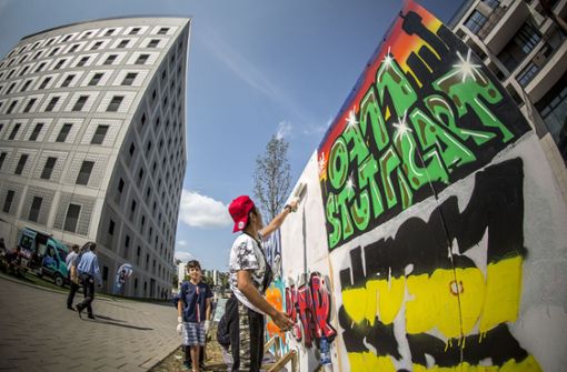 Graffitiwand ist besonders beliebt. Foto: Lichtgut/Leif Piechowski