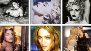 Sechs Episoden aus dem wilden Popleben von Madonna Louise Veronica Ciccone. Weitere Eindrücke aus der ereignisreichen Karriere Madonnas finden Sie in unserer Bildergalerie. Foto: Warner Music, AP