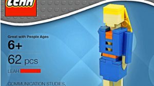 Für ihre Bewerbung bei Lego hat sich  Leah Bowman selbst als Lego-Figur gestaltet. Foto: Screenshot/StN