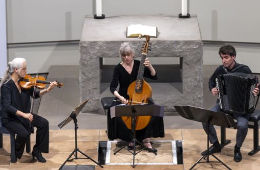 Das Trio Les inAttendus in der Stiftskirche Foto: Holger Schneider