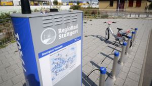 Das Verleihsystem Regiorad soll sich auch außerhalb Stuttgarts stärker etablieren – beispielsweise an dieser Station in Renningen. Foto: factum/Simon Granville