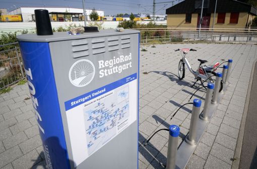Das Verleihsystem Regiorad soll sich auch außerhalb Stuttgarts stärker etablieren – beispielsweise an dieser Station in Renningen. Foto: factum/Simon Granville