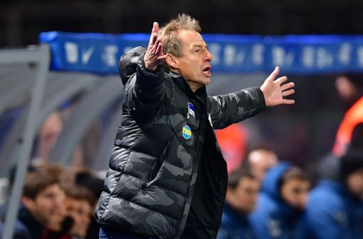 Jürgen Klinsmann will nicht mehr Trainer von Hertha BSC sein. Foto: dpa/Soeren Stache
