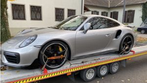Dieser Porsche 911 wurde beschlagnahmt. Foto: Hauptzollamt Ulm
