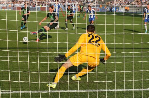 Wout Weghorst schoss die Wolfsburger in Front. Foto: Bongarts/Getty Images