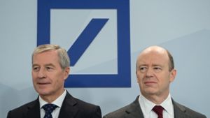 Das Spitzenduo der Deutschen Bank: Jürgen Fitschen (links) und John Cryan. Foto: dpa