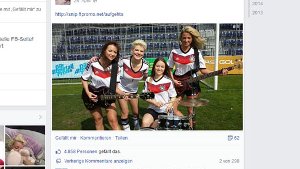 An Melanie Müllers Fußballsong scheiden sich die Geister. Foto: Facebook/Screenshot: SIR