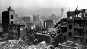 Zerstörungen unbeschreiblichen Ausmaßes, hier in Pforzheim, verursachte dieser Krieg. Foto: dpa/dpa