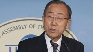 Der ehemalige UN-Generalsekretär Ban Ki Moon ist enttäuscht vom politischen Establishment Südkoreas. Am Mittwoch hat Ban bekannt gegeben, nicht Präsident werden zu wollen. Foto: Yonhap