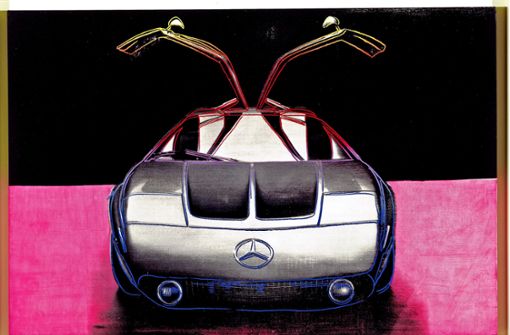 1986 für die  Serie „Cars“ von Daimler entstanden: Andy Warhol, Mercedes C111 (1970) Foto: Daimler