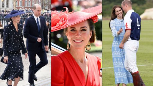 Von formal bis casual: Drei Kleider, in denen Prinzessin Kate in diesem Jahr einen tadellosen Auftritt hinlegte. Foto: Imago/iImages/PAImages/Peters/iImages