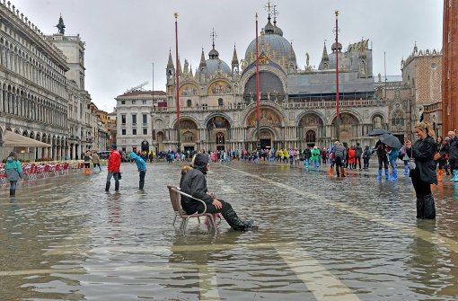 In Venedig ist Hochwasser keine Seltenheit. Jetzt werden zwei Deutsche vermisst. Foto: ANSA