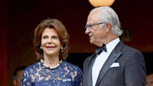 Das schwedische Königspaar: König Carl Gustaf, der seinen 75. Geburtstag feiert, verdankt seiner bürgerlichen Gattin Silvia vermutlich seinen Thron. Foto: dpa/Tobias Hase