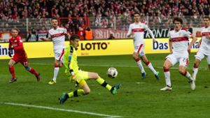 Mitch Langerak rettet dem VfB Stuttgart hier ein Unentschieden bei Union Berlin. Foto: dpa