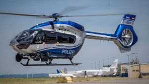 Die Polizei suchte unter anderem mit einem Hubschrauber. (Symbolfoto) Foto: Phillip Weingand/StZ