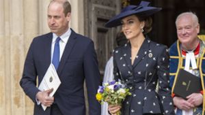 Kate trug die Ohrringe von Williams Mutter Prinzessin Diana. Foto: IMAGO/Cover-Images/IMAGO