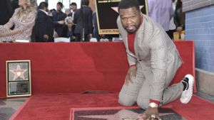 „50 Cent“ hat einen Ehrenplatz auf der Flaniermeile im Herzen von Hollywood ergattert. Foto: AP/Richard Shotwell