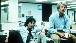 Robert Redford mit Dustin Hoffman in „Die Unbestechlichen“ Foto: obs