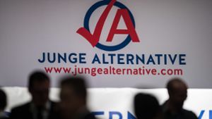 Soll weg: das Logo der Jungen Alternative. Die AfD-Jugend plant ein „Rebranding“. Foto: dpa