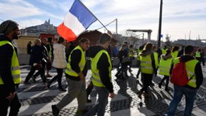Landesweit protestieren in Frankreich die „Gelbwesten“ gegen die Politik von Präsident Emmanuel Macron. Foto: AFP
