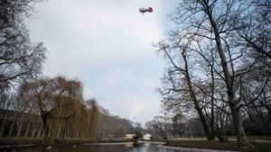 Der Fesselballon im Unteren Schlossgarten war bereits im Februar zum Einsatz gekommen. Foto: Lichtgut/Max Kovalenko