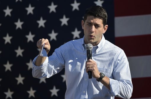 Republikaner Paul Ryan gibt Donald Trump auf – auch um seine eigene Macht zu retten. Foto: AFP