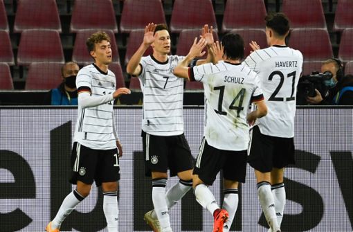 Die deutsche Fußball-Nationalmannschaft hat sich nur mit einem Unentschieden auf die Nations-League-Aufgaben in den kommenden Tagen eingespielt. Foto: dpa/Federico Gambarini