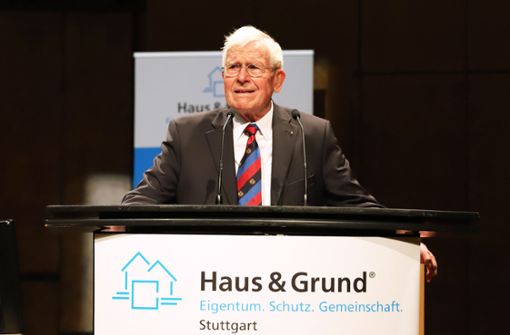 Haus-und-Grund-Vereinsvorsitzender Klaus Lang sagt, „die Luft für das Privateigentum wird dünner und kälter“. Foto: Haus und Grund