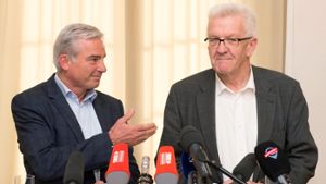 Thomas Strobl (links) und Winfried Kretschmann sind sich einig. Foto: dpa