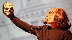 Hamlet auf Klingonisch – kein Problem für den Sprechkünstler Benjamin Stedler. Foto: Lichtgut/Jan Reich