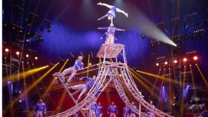 An der Russischen  Schaukel werden beim 30. Weltweihnachtszirkus 19 Akrobaten aus China beteiligt sein. Foto: /Weltweihnachtscircus
