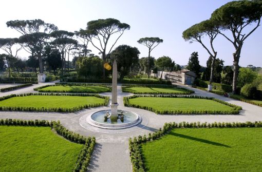 Garten der Villa Médici in Rom.  Weitere Gärten finden Sie in der Bildergalerie. Foto: AFP/Vincenzo Pinto