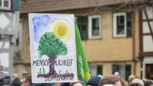 Demonstration in Ditzingen. Foto: Simon Granville
