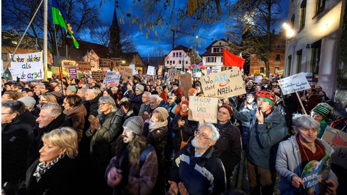Kundgebung gegen Veranstaltung der Landesgruppe: Schorndorf wehrt sich gegen die AfD