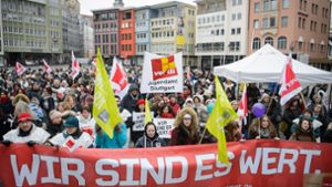 Für Dienstag ist eine Kundgebung in Stuttgart geplant. Foto: dpa