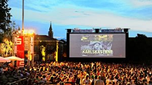 Kinovergnügen auf der Großleinwand: am 28. Juli beginnt im Hof  der Karlskaserne die Open-Air-Saison. Foto: Reiner Pfisterer