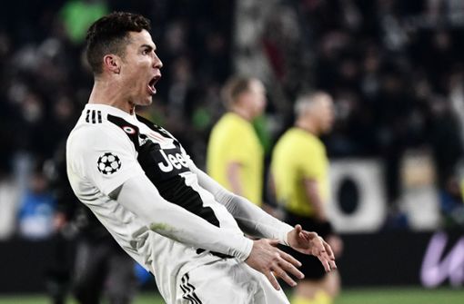 Cristiano Ronaldo sorgte nach Abpfiff mit einer Geste für viel Wirbel. Foto: AFP